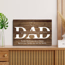 Personalized Fathers Day Gifts From Son Daughter Kids - Happy Fathers Day Sign Home Decor, Custom Dad Sign With Kids Names Framed Wall Art CANLA15_Family Canvas