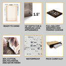 Personalized Fathers Day Gifts From Son Daughter Kids - Happy Fathers Day Sign Home Decor, Custom Dad Sign With Kids Names Framed Wall Art CANLA15_Family Canvas