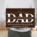 Personalized Fathers Day Gifts From Son Daughter Kids - Happy Fathers Day Sign Home Decor, Custom Dad Sign With Kids Names Framed Wall Art CANLA15_Family Canvas