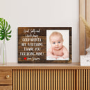 Personalized Godparent Gift, Thank You Gift For Godparents, Godmother, Godfather Gift, Custom Photo Frame, Godparent Proposal, Baptism Gift CANLA15_Godparents Canvas