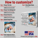 Personalized Godparent Gift, Thank You Gift For Godparents, Godmother, Godfather Gift, Custom Photo Frame, Godparent Proposal, Baptism Gift CANLA15_Godparents Canvas