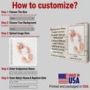 Personalized Godparent Gift, Thank You Gift For Godparents, Godmother, Godfather Gift, Custom Photo Frame, Godparent Proposal, Baptism Gift CANLA15_Godparents Canvas