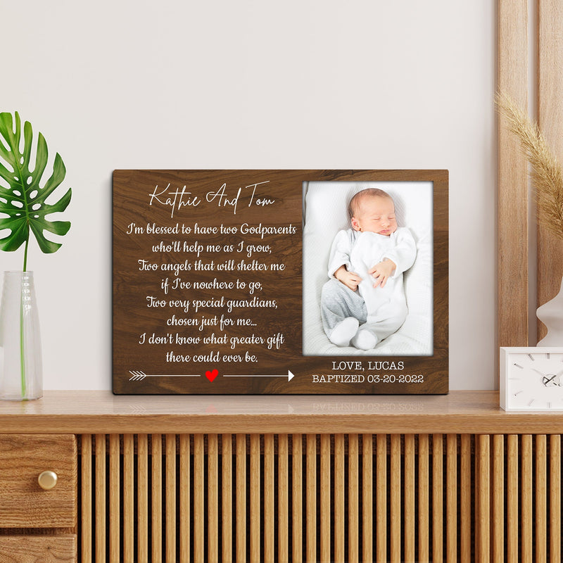 Personalized Godparent Gift, Thank You Gift For Godparents, Will You Be My Godparents, Custom Photo Frame, Godparent Proposal, Baptism Gift CANLA15_Godparents Canvas