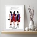 Personalized Graduation Frame Up To 4 Friends, Custom 2023 Graduation Gifts, Class Of 2023 Art Print, Friends Graduation Print, College Diploma Frame For Her High School Phd Masters ATPT_Graduation Art Print