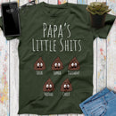 Personalized Grandchildren's Names Grandma's Little Shits T Shirt, Grandpa's Little Shits, Mommy's Little Shits, Grandparent's Day Gift Tee SHIRTS_Little Shits Shirt