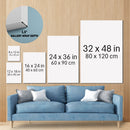 Personalized Last Name Signs For Home, Custom 1 2 3 25 30 40 50 60 Year Wedding Anniversary For Mom Dad Grandma Grandpa Gifts, 1st - 60th Marriage Family Wall Decor Living Room Canvas CANPO15_Heart Name Canvas