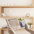 Personalized Marriage Picture Frames 25 Year Anniversary For Husband Wife Him Her Parents Birthday Gifts, Twenty-Five Year Marriage Photo 25th Wedding Anniversary For Couple Canvas CANLA15_Anniversary Canvas