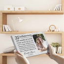 Personalized Marriage Picture Frames 35 Year Anniversary For Husband Wife Him Her Parents Birthday Gifts, Thirty-Five Year Marriage Photo 35th Wedding Anniversary For Couple Canvas CANLA15_Anniversary Canvas