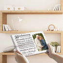 Personalized Marriage Picture Frames 50 Year Anniversary For Husband Wife Him Her Parents Birthday Gifts, Fifty Year Marriage Photo 50th Wedding Anniversary For Couple Ideas Canvas CANLA15_Anniversary Canvas