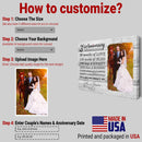 Personalized Marriage Picture Frames Our 3 Year Anniversary For Boyfriend Girlfriends Husband Wife Him Her Birthday Gifts, Third Wedding Three Year 3rd Anniversary For Couple Canvas CANLA15_Anniversary Canvas