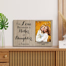 Personalized Mother's Day Gift, Custom Picture Frame, Mother Daughter Gift, Gift For Mom, The Love Between A Mother And Daughter Is Forever CANLA15_Family Canvas