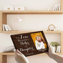 Personalized Mother's Day Gift, Custom Picture Frame, Mother Daughter Gift, Gift For Mom, The Love Between A Mother And Daughter Is Forever CANLA15_Family Canvas