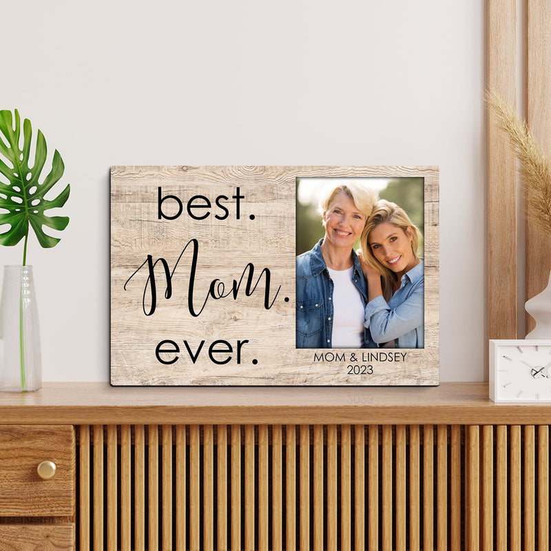 Personalized Mother's Day Gift For Mom, Best Mom Ever, Custom Picture Frame, New Mom Gift, First Mothers Day Photo Frame, Gift For Her CANLA15_Family Canvas