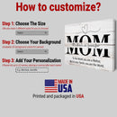 Personalized Mother's Day Gift For Mom, Personalized Mom Sign With Kids Names, Custom Gift For Mom, Custom Mom Sign, Custom Kid's Names Mom CANLA15_Family Canvas