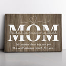 Personalized Mother's Day Gift For Mom, Personalized Mom Sign With Kids Names, Custom Gift For Mom, Custom Mom Sign, Custom Kid's Names Mom CANLA15_Family Canvas