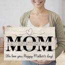 Personalized Mothers Day Gifts From Son Daughter Kids - Happy Mothers Day Sign Home Decor, Custom Mom Sign With Kids Names Framed Wall Art CANLA15_Family Canvas