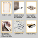 Personalized Mothers Day Gifts From Son Daughter Kids - Happy Mothers Day Sign Home Decor, Custom Mom Sign With Kids Names Framed Wall Art CANLA15_Family Canvas