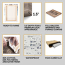 Personalized Mothers Day Gifts From Son Daughter Kids - Happy Mothers Day Sign Home Decor, Custom Mom Sign With Kids Names Framed Wall Art CANLA15_Family Canvas