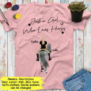 Personalized Name Horse Girl Shirt, Just A Girl Who Loves Horses, Custom Gift For Horse Lover, Best Friend Shirts, Women Shirt Cowgirl Shirt SHIRTS_Horse Shirt