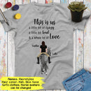 Personalized Name Horse Girl Shirt This Is Us A Little Bit Of Crazy Custom Gift For Horse Lover Best Friend Shirts Women Shirt Cowgirl Shirt SHIRTS_Horse Shirt