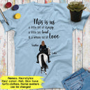 Personalized Name Horse Girl Shirt This Is Us A Little Bit Of Crazy Custom Gift For Horse Lover Best Friend Shirts Women Shirt Cowgirl Shirt SHIRTS_Horse Shirt
