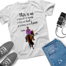 Personalized Name Horse Girl Shirt This Is Us A Little Bit Of Crazy Custom Gift For Horse Lover Best Friend Shirts Women Shirt Cowgirl Shirt SHIRTS_Horse Shirt