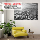 Personalized Name Sign Daisy Flower Wall Art Canvas Sunset Wall Art Custom Name Sign Daisy Art Print Personalized Wall Decor Last Name Signs For Home Family Name Sign Landscape Framed CANLA15_Multi Name Canvas