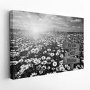 Personalized Name Sign Daisy Flower Wall Art Canvas Sunset Wall Art Custom Name Sign Daisy Art Print Personalized Wall Decor Last Name Signs For Home Family Name Sign Landscape Framed CANLA15_Multi Name Canvas