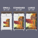 Personalized Name Sign Fall Throw Blanket Gifts Customized Name Sign Autumn Forest Picture Nature Blanket Last Name Signs For Home Family Name Sign Fuzzy Soft Cozy Warm Travel Blanket FLBL_Multi Name Blanket