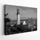 Personalized Name Sign Lighthouse Wall Art Canvas Large Nautical Painting Custom Name Sign Ocean Beach Wall Art Personalized Wall Decor Last Name Sign For Home Family Name Sign Framed CANLA15_Multi Name Canvas