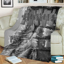 Personalized Name Sign Mountain And Lake National Park Nature Throw Blanket Gifts, Customized Name Sign, Last Name Signs For Home, Family Name Sign Fuzzy Soft Cozy Warm Travel Blanket FLBL_Multi Name Blanket