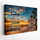 Personalized Name Sign Quotes Palm Tree Tropical Canvas Wall Art Sunset Ocean Beach Wall Art Personalized Wall Decor Last Name Signs For Home Custom Family Name Sign Sunrise Wall Art CANLA15_Multi Name Canvas