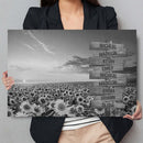 Personalized Name Sign Sunflower Wall Decor Sunset Wall Art Custom Name Sign Sunflower Pictures Canvas Personalized Wall Decor Last Name Signs For Home Family Name Sign Landscape Art CANLA15_Multi Name Canvas