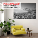 Personalized Name Sign Sunflower Wall Decor Sunset Wall Art Custom Name Sign Sunflower Pictures Canvas Personalized Wall Decor Last Name Signs For Home Family Name Sign Landscape Art CANLA15_Multi Name Canvas