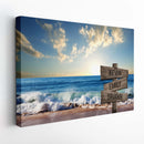 Personalized Name Sign Sunset Beach Wall Art Custom Name Sign Ocean Wall Art Personalized Wall Decor Last Name Signs For Home Family Name Sign Sunrise Wall Art Wooden Name Canvas Gift CANLA15_Multi Name Canvas