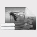 Personalized Name Sign Sunset Lake Scene Throw Blanket Gifts, Customized Name Sign Dock Boardwalk Pictures, Last Name Signs For Home, Family Name Sign Soft Cozy Warm Travel Blanket FLBL_Multi Name Blanket