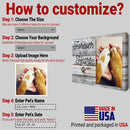 Personalized Pet Memorial Frame, Dog Memorial Gift, Cat Memorial Gift, Pet Memorial Gift, Dog Loss Gift, Cat Loss Gift, Pet Loss Gifts CANLA15_Miss Pet Canvas