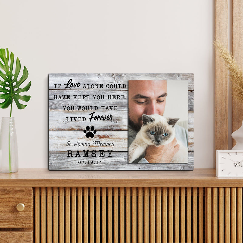 Personalized Pet Memorial Frame, Pet Loss Gifts, Cat Loss Gift, Dog Loss Gift, Pet Sympathy Gift, Pet Bereavement Gift, Pet Loss Photo Frame CANLA15_Miss Pet Canvas