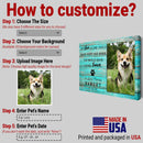 Personalized Pet Memorial Frame, Pet Loss Gifts, Cat Loss Gift, Dog Loss Gift, Pet Sympathy Gift, Pet Bereavement Gift, Pet Loss Photo Frame CANLA15_Miss Pet Canvas