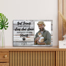 Personalized Photo Pet Memorial Canvas, Cat Dog Loss, Best Friends Come Into Our Lives And Leave Pawprints On Our Hearts Custom Photo Canvas CANLA15_Miss Pet Canvas