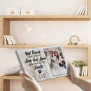 Personalized Photo Pet Memorial Canvas, Cat Dog Loss, Best Friends Come Into Our Lives And Leave Pawprints On Our Hearts Custom Photo Canvas CANLA15_Miss Pet Canvas