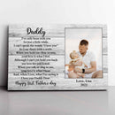 Personalized Picture Frame For 1st Fathers Day - Unique First Fathers Day Gifts, First Time Dad Gift Expecting Dad Gift Canvas, New Dad Gift CANLA15_Family Canvas