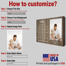 Personalized Picture Frame For 1st Fathers Day - Unique First Fathers Day Gifts, First Time Dad Gift Expecting Dad Gift Canvas, New Dad Gift CANLA15_Family Canvas