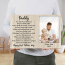 Personalized Picture Frame For 1st Fathers Day - Unique First Fathers Day Gifts, First Time Dad Gift Expecting Dad Gift Canvas, New Dad Gift CANLA15_Family Canvas