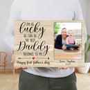 Personalized Picture Frame For 1st Fathers Day - Unique First Fathers Day Gifts, First Time Dad Gift, New Dad Gift Expecting Dad Gift Canvas CANLA15_Family Canvas