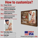 Personalized Picture Frame For 1st Fathers Day - Unique First Fathers Day Gifts, First Time Dad Gift, New Dad Gift Expecting Dad Gift Canvas CANLA15_Family Canvas