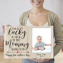 Personalized Picture Frame For 1st Mothers Day - Unique First Mothers Day Gifts, Pregnancy Gift, First Time Mom, New Mom, Expecting Mom Gift CANLA15_Family Canvas