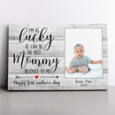 Personalized Picture Frame For 1st Mothers Day - Unique First Mothers Day Gifts, Pregnancy Gift, First Time Mom, New Mom, Expecting Mom Gift CANLA15_Family Canvas