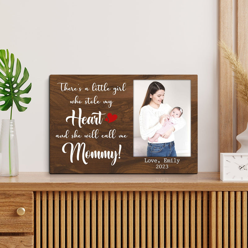 Personalized Picture Frame For 1st Mothers Day - Unique First Mothers Day Gifts, Pregnancy Gift, First Time Mom, New Mom, Expecting Mom Gift CANLA15_Family Canvas