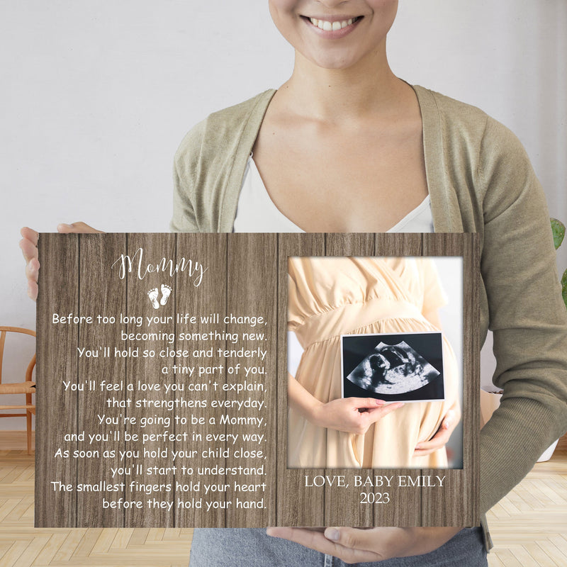 Personalized Picture Frame For 1st Mothers Fathers Day - Unique First Fathers Mothers Day Gifts, First Time Mom Dad Gift, New Mom Dad Gift CANLA15_Family Canvas